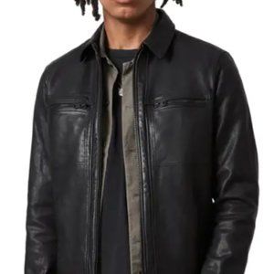 ALL SAINTS LARK MENS LEATHER JACKET